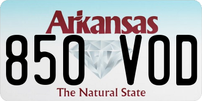 AR license plate 850VOD