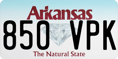 AR license plate 850VPK