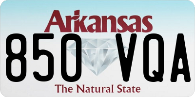 AR license plate 850VQA