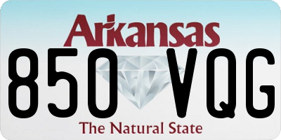 AR license plate 850VQG