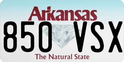 AR license plate 850VSX