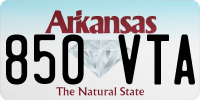 AR license plate 850VTA