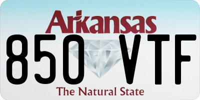AR license plate 850VTF