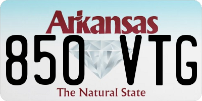 AR license plate 850VTG