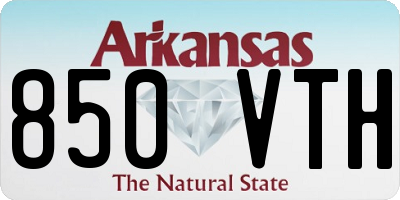 AR license plate 850VTH