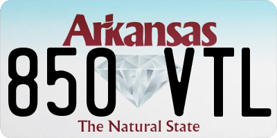 AR license plate 850VTL
