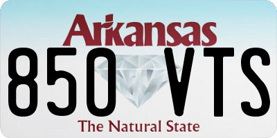 AR license plate 850VTS