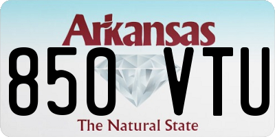 AR license plate 850VTU