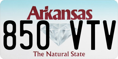 AR license plate 850VTV