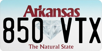 AR license plate 850VTX
