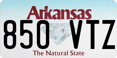 AR license plate 850VTZ