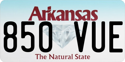AR license plate 850VUE