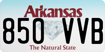 AR license plate 850VVB