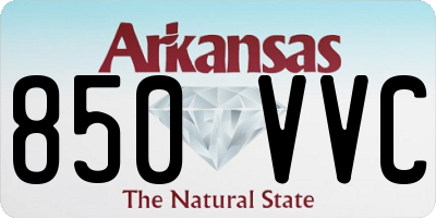 AR license plate 850VVC