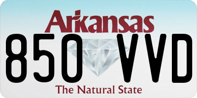 AR license plate 850VVD