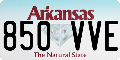 AR license plate 850VVE