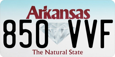 AR license plate 850VVF