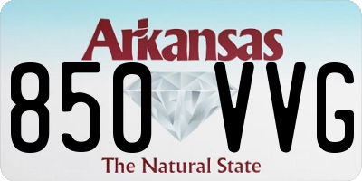 AR license plate 850VVG
