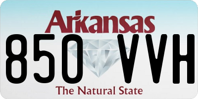 AR license plate 850VVH
