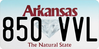 AR license plate 850VVL