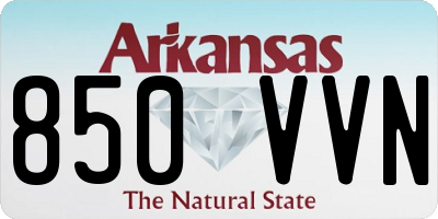 AR license plate 850VVN