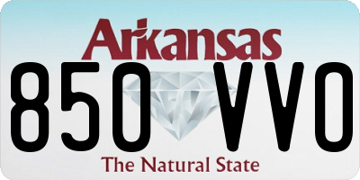 AR license plate 850VVO