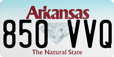 AR license plate 850VVQ