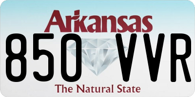 AR license plate 850VVR