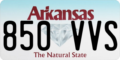 AR license plate 850VVS