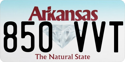 AR license plate 850VVT
