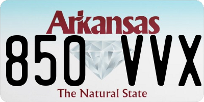 AR license plate 850VVX