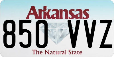 AR license plate 850VVZ
