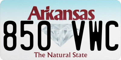 AR license plate 850VWC