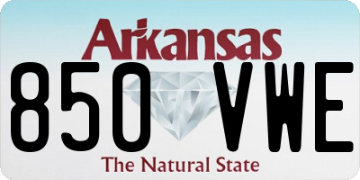 AR license plate 850VWE
