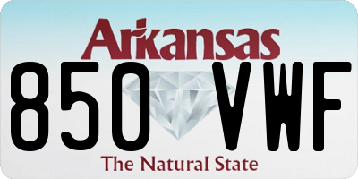 AR license plate 850VWF