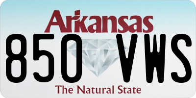 AR license plate 850VWS
