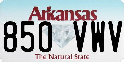 AR license plate 850VWV