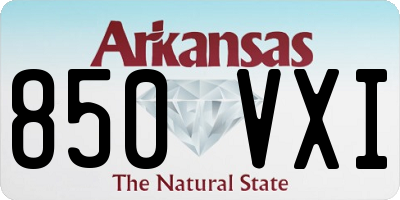 AR license plate 850VXI