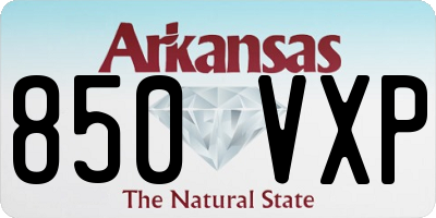 AR license plate 850VXP