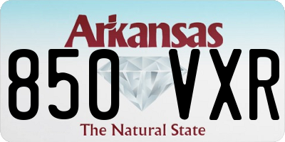 AR license plate 850VXR