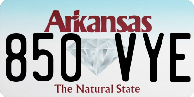 AR license plate 850VYE