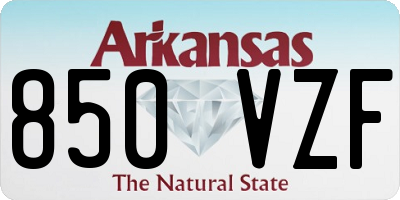 AR license plate 850VZF