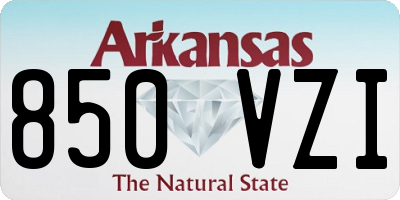 AR license plate 850VZI