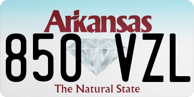 AR license plate 850VZL