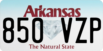 AR license plate 850VZP