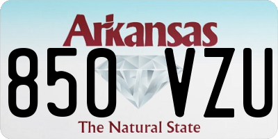 AR license plate 850VZU
