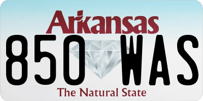 AR license plate 850WAS
