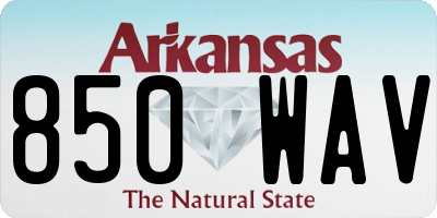 AR license plate 850WAV