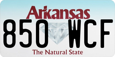 AR license plate 850WCF