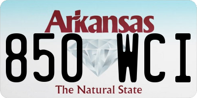 AR license plate 850WCI